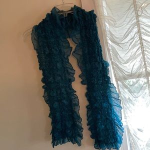 Long Teal Scarf